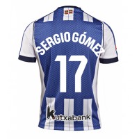 Billiga Real Sociedad Sergio Gomez #17 Hemma fotbollskläder 2025-26 Kortärmad Billiga Real Sociedad Sergio Gomez #17 Hemma fotbollskläder 2025-26 Kortärmad